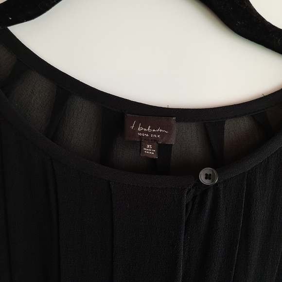 Aritzia T.Babaton 100% Silk Black Midi Dress - Picture 3 of 9